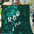 Fiji Masi Quilt Fijian Hibiscus Tapa Turquoise Version LT01 Turquoise - Polynesian Pride