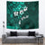 Fiji Masi Tapestry Fijian Hibiscus Tapa Turquoise Version LT01 - Polynesian Pride