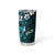 Fiji Masi Tumbler Cup Fijian Hibiscus Tapa Turquoise Version