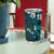 Fiji Masi Tumbler Cup Fijian Hibiscus Tapa Turquoise Version