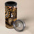 Fiji Masi Paisley With Hibiscus Tapa 4 in 1 Can Cooler Tumbler Gold Version