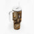 Fiji Masi Paisley With Hibiscus Tapa Tumbler With Handle Gold Version