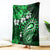 Fiji Masi Paisley With Hibiscus Tapa Blanket Green Version LT01 Green - Polynesian Pride