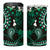 Fiji Masi Paisley With Hibiscus Tapa 4 in 1 Can Cooler Tumbler Green Version