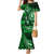 Fiji Masi Paisley With Hibiscus Tapa Family Matching Mermaid Dress and Hawaiian Shirt Green Version LT01 Mom's Dress Green - Polynesian Pride