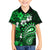 Fiji Masi Paisley With Hibiscus Tapa Family Matching Off Shoulder Short Dress and Hawaiian Shirt Green Version LT01 Son's Shirt Green - Polynesian Pride