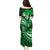 Fiji Masi Paisley With Hibiscus Tapa Family Matching Puletasi Dress and Hawaiian Shirt Green Version LT01 - Polynesian Pride