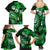 Fiji Masi Paisley With Hibiscus Tapa Family Matching Summer Maxi Dress and Hawaiian Shirt Green Version LT01 - Polynesian Pride