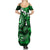 Fiji Masi Paisley With Hibiscus Tapa Family Matching Summer Maxi Dress and Hawaiian Shirt Green Version LT01 - Polynesian Pride