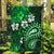 Fiji Masi Paisley With Hibiscus Tapa Garden Flag Green Version LT01 Garden Flag Green - Polynesian Pride