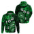 Fiji Masi Paisley With Hibiscus Tapa Hoodie Green Version LT01 - Polynesian Pride