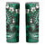 Fiji Masi Paisley With Hibiscus Tapa Skinny Tumbler Green Version