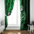 Fiji Masi Paisley With Hibiscus Tapa Window Curtain Green Version LT01 - Polynesian Pride