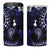 Fiji Masi Paisley With Hibiscus Tapa 4 in 1 Can Cooler Tumbler Navy Blue Version