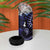 Fiji Masi Paisley With Hibiscus Tapa 4 in 1 Can Cooler Tumbler Navy Blue Version