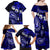 Fiji Masi Paisley With Hibiscus Tapa Family Matching Off Shoulder Maxi Dress and Hawaiian Shirt Navy Blue Version LT01 - Polynesian Pride