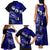 Fiji Masi Paisley With Hibiscus Tapa Family Matching Tank Maxi Dress and Hawaiian Shirt Navy Blue Version LT01 - Polynesian Pride