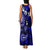 Fiji Masi Paisley With Hibiscus Tapa Family Matching Tank Maxi Dress and Hawaiian Shirt Navy Blue Version LT01 - Polynesian Pride