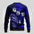 Fiji Masi Paisley With Hibiscus Tapa Ugly Christmas Sweater Navy Blue Version LT01 - Polynesian Pride