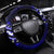 Fiji Masi Paisley With Hibiscus Tapa Steering Wheel Cover Navy Blue Version