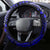 Fiji Masi Paisley With Hibiscus Tapa Steering Wheel Cover Navy Blue Version