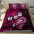 Fiji Masi Paisley With Hibiscus Tapa Bedding Set Pink Version LT01 - Polynesian Pride