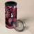 Fiji Masi Paisley With Hibiscus Tapa 4 in 1 Can Cooler Tumbler Pink Version