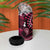 Fiji Masi Paisley With Hibiscus Tapa 4 in 1 Can Cooler Tumbler Pink Version