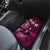 Fiji Masi Paisley With Hibiscus Tapa Car Mats Pink Version LT01 - Polynesian Pride