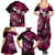 Fiji Masi Paisley With Hibiscus Tapa Family Matching Summer Maxi Dress and Hawaiian Shirt Pink Version LT01 - Polynesian Pride