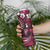 Fiji Masi Paisley With Hibiscus Tapa Skinny Tumbler Pink Version