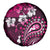 Fiji Masi Paisley With Hibiscus Tapa Spare Tire Cover Pink Version LT01 - Polynesian Pride