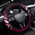 Fiji Masi Paisley With Hibiscus Tapa Steering Wheel Cover Pink Version