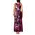 Fiji Masi Paisley With Hibiscus Tapa Tank Maxi Dress Pink Version LT01 - Polynesian Pride