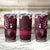 Fiji Masi Paisley With Hibiscus Tapa Tumbler Cup Pink Version