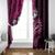 Fiji Masi Paisley With Hibiscus Tapa Window Curtain Pink Version LT01 - Polynesian Pride