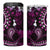 Fiji Masi Paisley 4 in 1 Can Cooler Tumbler Fijian Hibiscus Tapa Purple Version