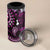 Fiji Masi Paisley 4 in 1 Can Cooler Tumbler Fijian Hibiscus Tapa Purple Version