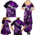 Fiji Masi Paisley Family Matching Summer Maxi Dress and Hawaiian Shirt Fijian Hibiscus Tapa Purple Version LT01 - Polynesian Pride