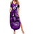 Fiji Masi Paisley Family Matching Summer Maxi Dress and Hawaiian Shirt Fijian Hibiscus Tapa Purple Version LT01 Mom's Dress Purple - Polynesian Pride