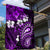 Fiji Masi Paisley Garden Flag Fijian Hibiscus Tapa Purple Version LT01 - Polynesian Pride