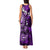 Fiji Masi Paisley Tank Maxi Dress Fijian Hibiscus Tapa Purple Version LT01 - Polynesian Pride