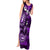 Fiji Masi Paisley Tank Maxi Dress Fijian Hibiscus Tapa Purple Version LT01 - Polynesian Pride