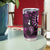 Fiji Masi Paisley Tumbler Cup Fijian Hibiscus Tapa Purple Version