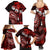 Fiji Masi Paisley Family Matching Summer Maxi Dress and Hawaiian Shirt Fijian Hibiscus Tapa Red Version LT01 - Polynesian Pride