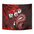 Fiji Masi Paisley Tapestry Fijian Hibiscus Tapa Red Version LT01 - Polynesian Pride