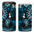 Fiji Masi Paisley 4 in 1 Can Cooler Tumbler Fijian Hibiscus Tapa Sky Blue Version