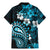 Fiji Masi Paisley Family Matching Mermaid Dress and Hawaiian Shirt Fijian Hibiscus Tapa Sky Blue Version LT01 - Polynesian Pride