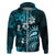 Fiji Masi Paisley Hoodie Fijian Hibiscus Tapa Sky Blue Version LT01 Zip Hoodie Blue - Polynesian Pride