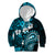 Fiji Masi Paisley Kid Hoodie Fijian Hibiscus Tapa Sky Blue Version LT01 Blue - Polynesian Pride